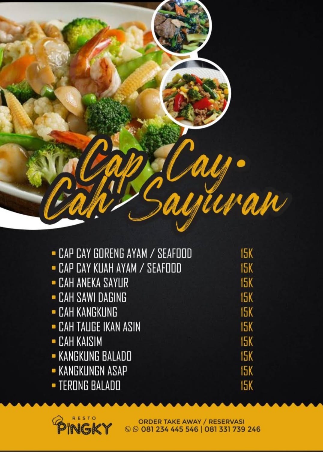 Cap Cay Sayuran