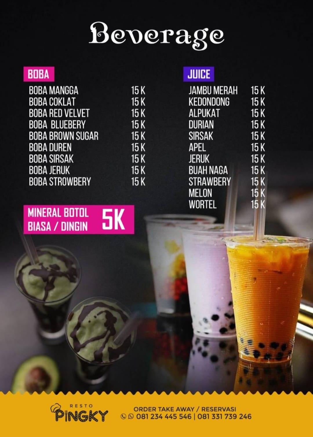 Beverage Boba Juice